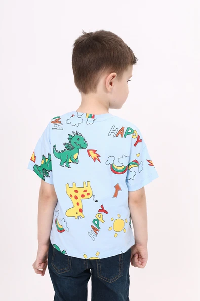 Toontoy Erkek Çocuk Baskılı Tişört - 8