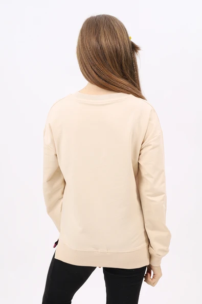 Toontoy Kız Çocuk Nakışlı Sweatshirt - 3