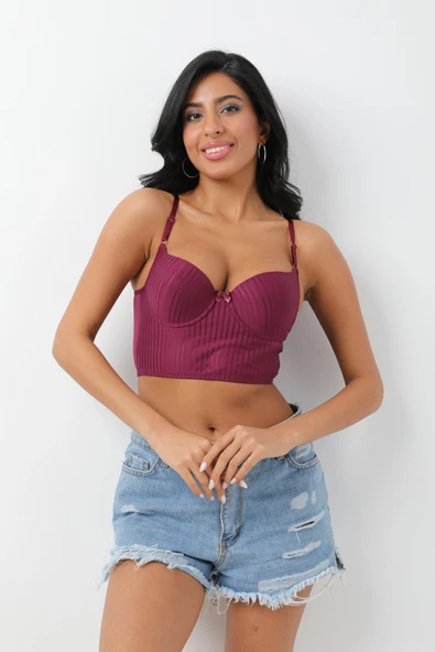 STORMED Iç Giyim Kadın Bralet Çizgi Desen Destekli Bralet Sütyen 640