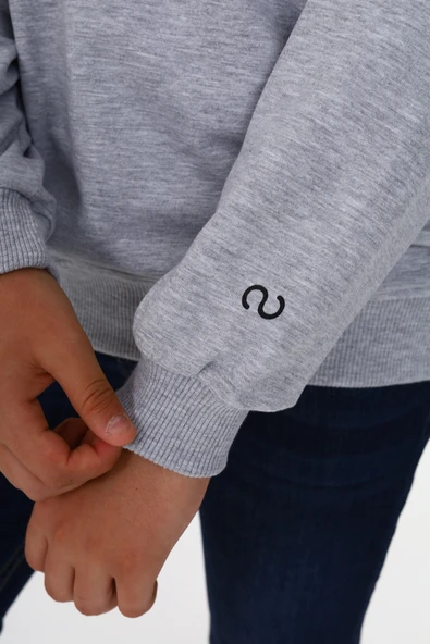 Toontoy Erkek Çocuk Polo Yaka Tnty Baskılı Sweatshirt - 6