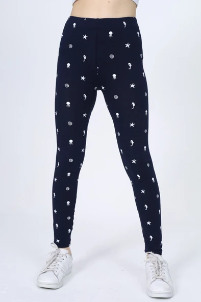 Toontoy Kız Çocuk Baskılı Tayt - Resim 3