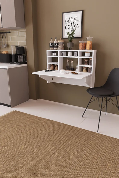 Kardelen Pratik Katlanır Portatif Raflı Katlanır Kırma Masa - Resim 4