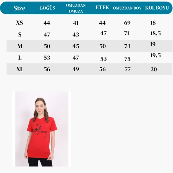 Toontoy Unisex Atatürk Baskılı Tişört - 4