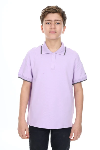 Toontoy Erkek Çocuk  Polo Yaka Kolu Baskılı Tişört - 7