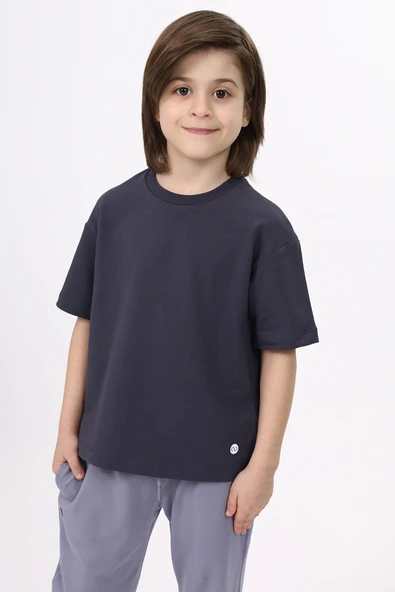 Toontoy Unisex Çocuk Etek Ucu Baskılı Tişört - 11
