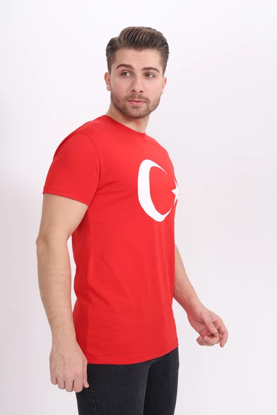 Toontoy Unisex Ay Yıldız Baskılı Tişört - 4