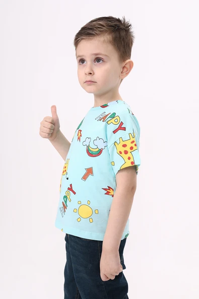 Toontoy Erkek Çocuk Baskılı Tişört - 2