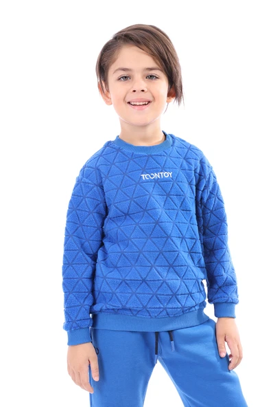 Toontoy Unisex Çocuk Nakışlı Sweatshirt