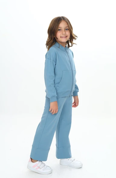 Toontoy Kız Çocuk Mood Nakışlı Eşofman Takım - 8