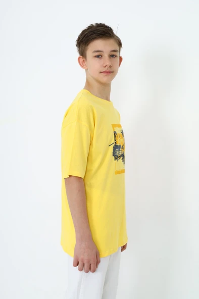 Toontoy Erkek Çocuk  Just Be Baskılı Tişört - Resim 11