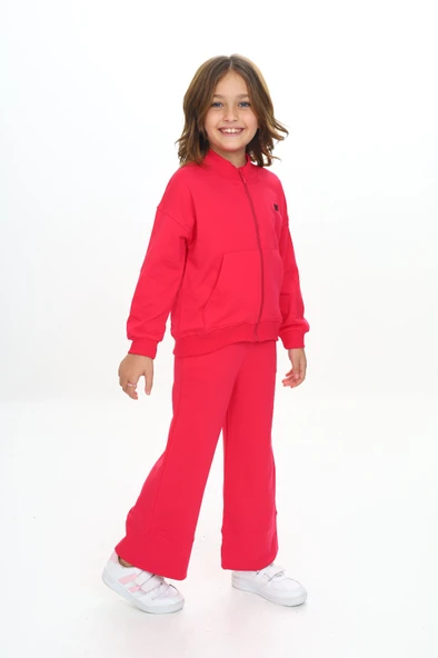 Toontoy Kız Çocuk Mood Nakışlı Eşofman Takım - 12