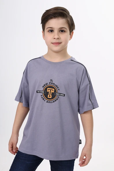 Toontoy Erkek Çocuk  New Project Baskılı Tişört - 10