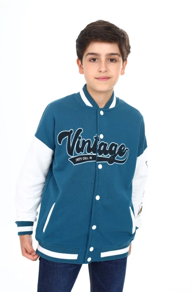 Toontoy Erkek Çocuk Baskılı Kolej Hırka - 6