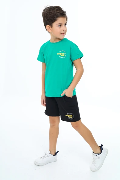 Toontoy Erkek Çocuk Baskılı Şortlu Takım - Resim 11