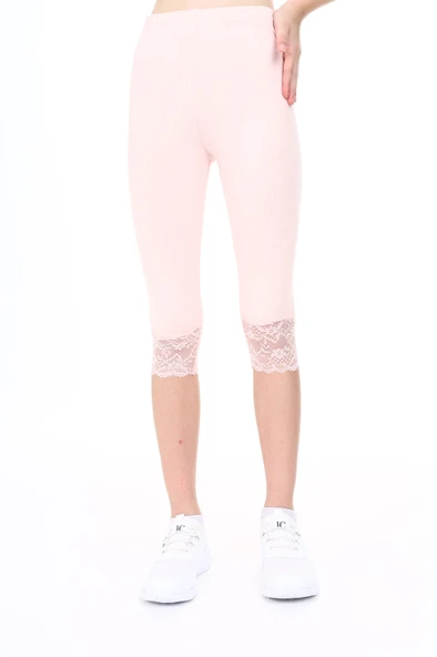 Toontoy Kız Çocuk Paça Dantel Detaylı Kapri - 9