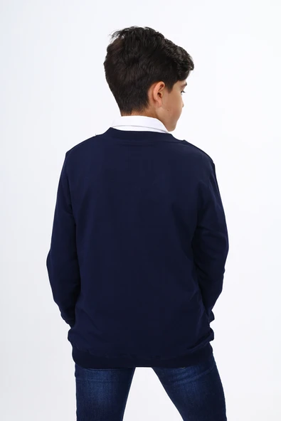 Toontoy Erkek Çocuk Okul Baskılı Sweatshirt - 9