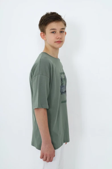 Toontoy Erkek Çocuk  Just Be Baskılı Tişört - Resim 3