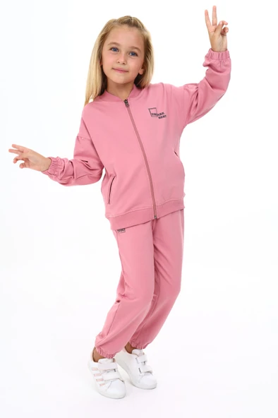 Toontoy Kız Çocuk You Are Best Yazılı Baskılı Eşofman Takım - 12