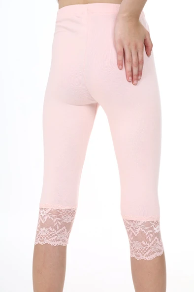 Toontoy Kız Çocuk Paça Dantel Detaylı Kapri - 7