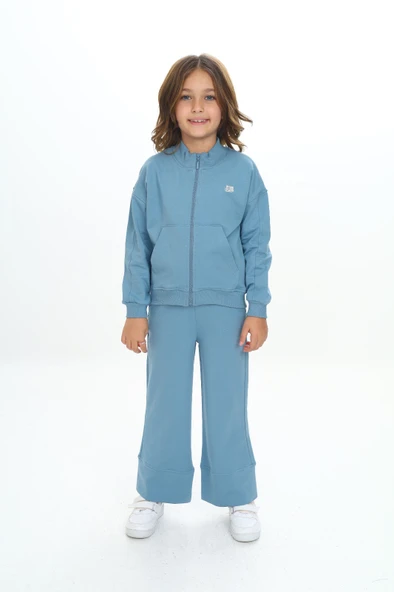 Toontoy Kız Çocuk Mood Nakışlı Eşofman Takım - 6