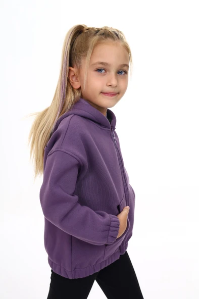 Toontoy Kız Çocuk Kapüşonlu Hırka - 7