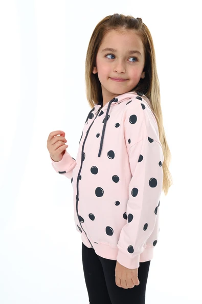 Toontoy Kız Çocuk Baskılı Hırka - 8