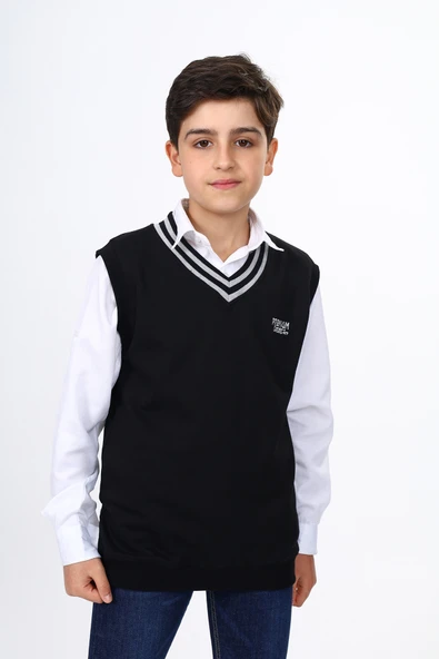Toontoy Erkek Çocuk Okul Nakışlı Süveter - 8