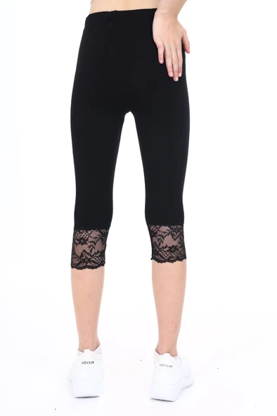 Toontoy Kız Çocuk Paça Dantel Detaylı Kapri - 5