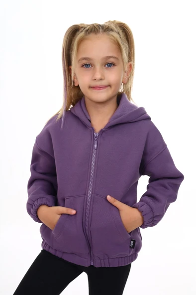 Toontoy Kız Çocuk Kapüşonlu Hırka - 5