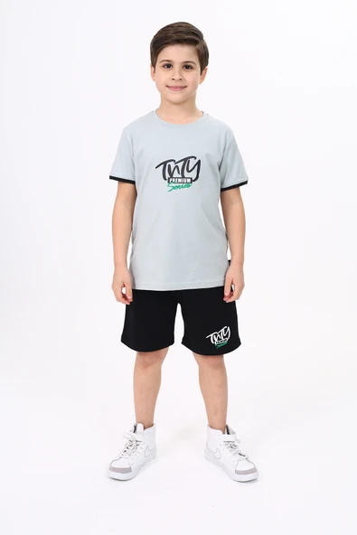 Toontoy Erkek Çocuk Baskılı Şortlu Takım - 9
