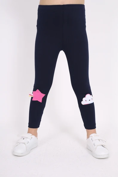 Toontoy Kız Çocuk Nakışlı Tayt ürün görseli 1