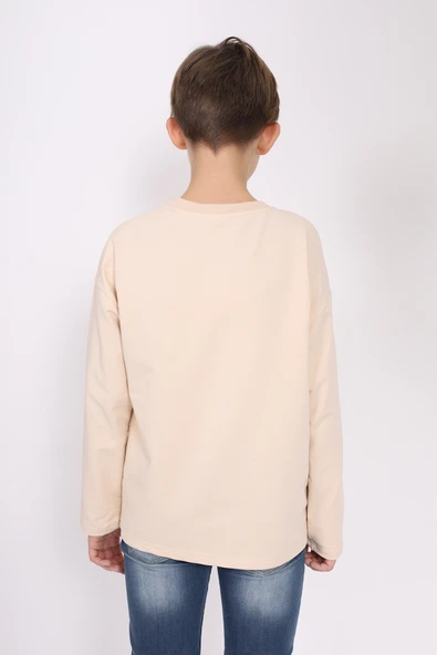 Toontoy Erkek Çocuk Hey You Look  Baskılı Sweatshirt - 9