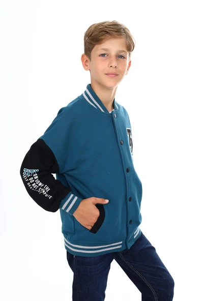 Toontoy Erkek Çocuk Nakışlı Kolej Hırka - 12