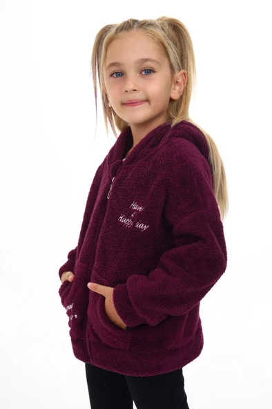 Toontoy Kız Çocuk Nakışlı Hırka - 6