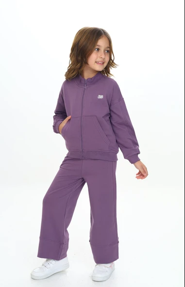 Toontoy Kız Çocuk Mood Nakışlı Eşofman Takım