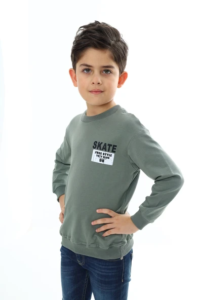 Toontoy Erkek Çocuk Baskılı Sweatshirt - 8