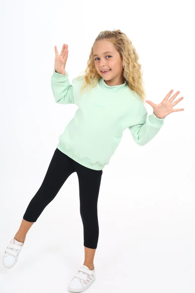 Toontoy Kız Çocuk Nakışlı Sweatshirt - 2