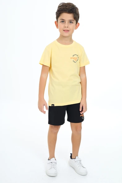 Toontoy Erkek Çocuk Baskılı Şortlu Takım - Resim 4