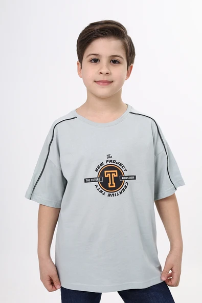 Toontoy Erkek Çocuk  New Project Baskılı Tişört - 4