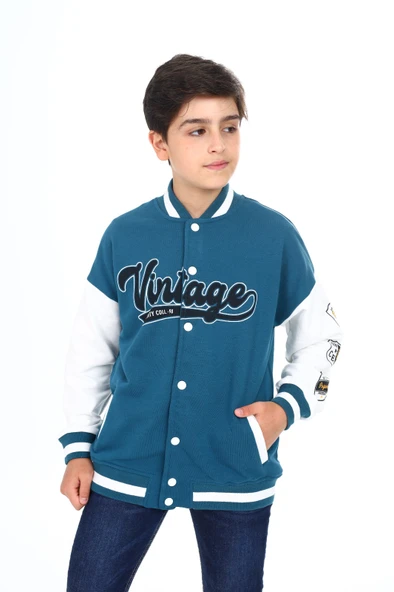 Toontoy Erkek Çocuk Baskılı Kolej Hırka - 8