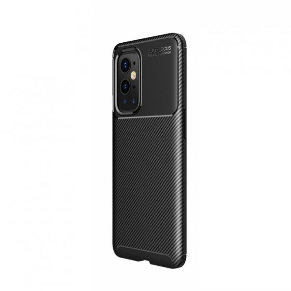 Teleplus OnePlus 9 Pro Kılıf Karbon Dokulu Negro Silikon