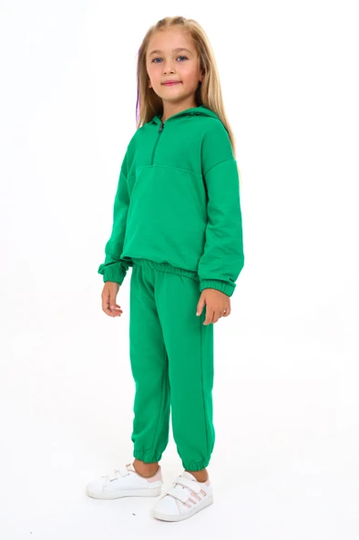 Toontoy Kız Çocuk Armalı Eşofman Takım - 2