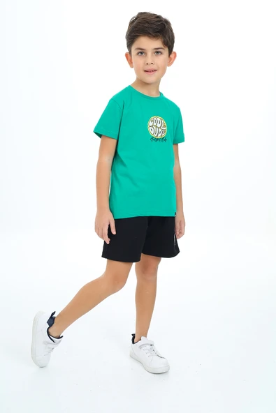 Toontoy Erkek Çocuk Baskılı Şortlu Takım - 3