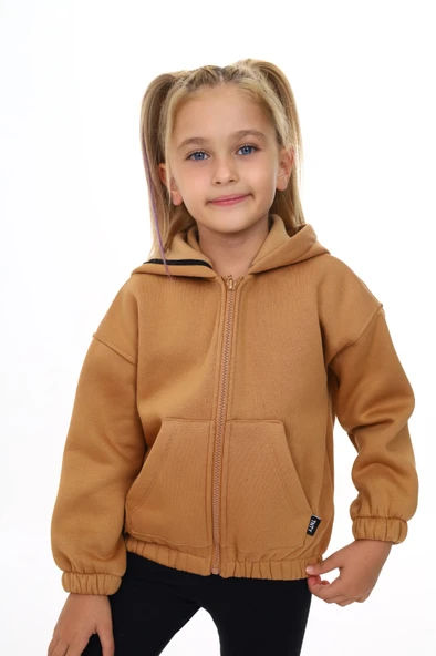 Toontoy Kız Çocuk Kapüşonlu Hırka - 2