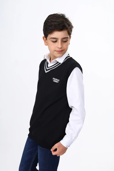 Toontoy Erkek Çocuk Okul Nakışlı Süveter - 2