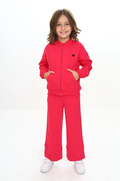 Toontoy Kız Çocuk Mood Nakışlı Eşofman Takım - 10