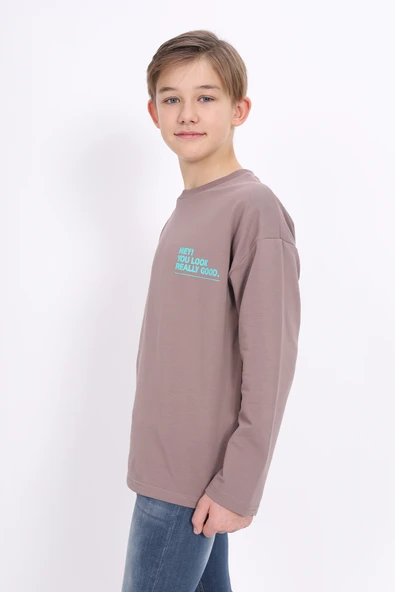 Toontoy Erkek Çocuk Hey You Look  Baskılı Sweatshirt - 3