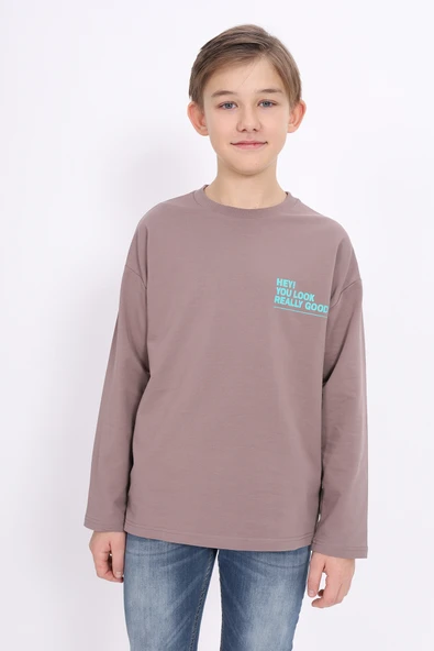 Toontoy Erkek Çocuk Hey You Look  Baskılı Sweatshirt - 2
