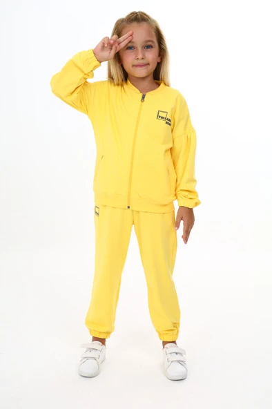 Toontoy Kız Çocuk You Are Best Yazılı Baskılı Eşofman Takım - 3