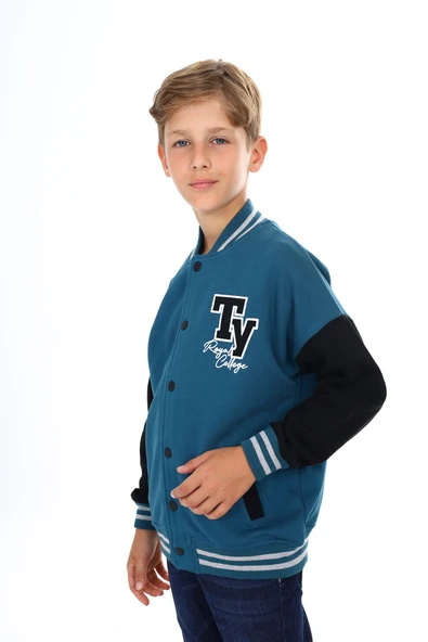 Toontoy Erkek Çocuk Nakışlı Kolej Hırka - 11